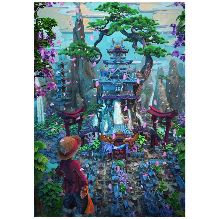 Áp Phích Trang Trí Hình Truyện Tranh one piece