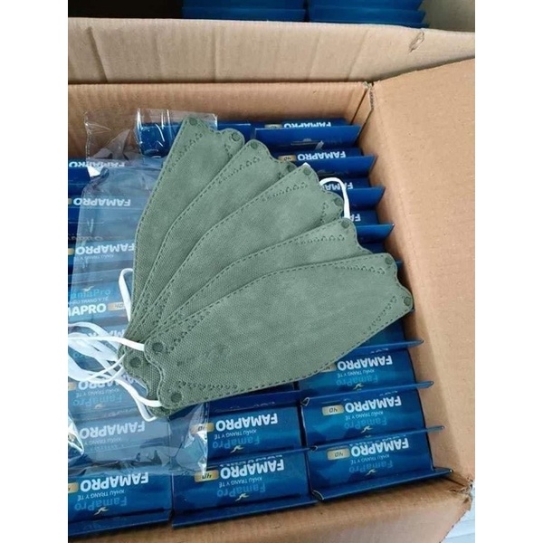 Khẩu trang KF94 màu xanh rêu