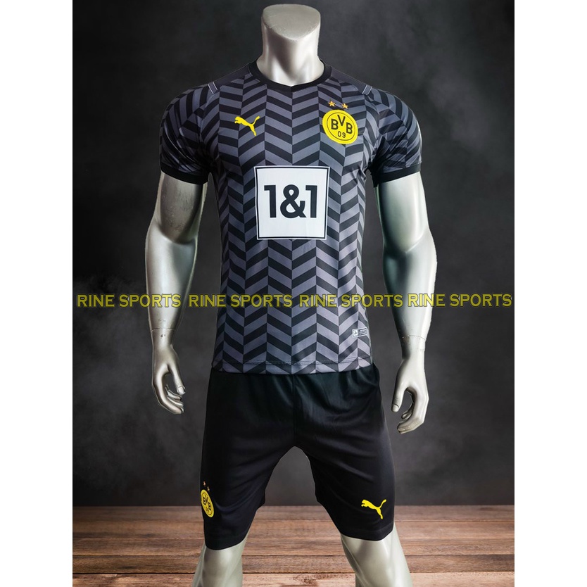 Bộ áo bóng đá dortmund đen hàng việt nam cao cấp mùa giải 2021-2022