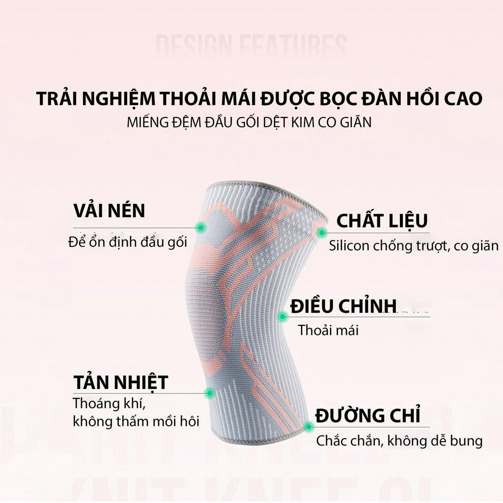 Băng gối bóng đá, bóng chuyền vải dệt kim 3D thoáng khí Aolikes 7718 (1 chiếc)