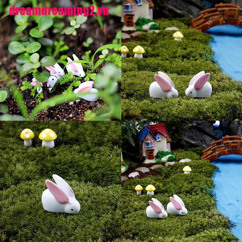 Set 2 Mô Hình Nhựa Mini Trang Trí Sân Vườn