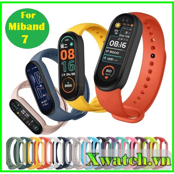 Dây Đeo Silicon Thay Thế Cho Xiaomi Mi Band 7/7NFC Miband 7 Miband7 mềm dẻo