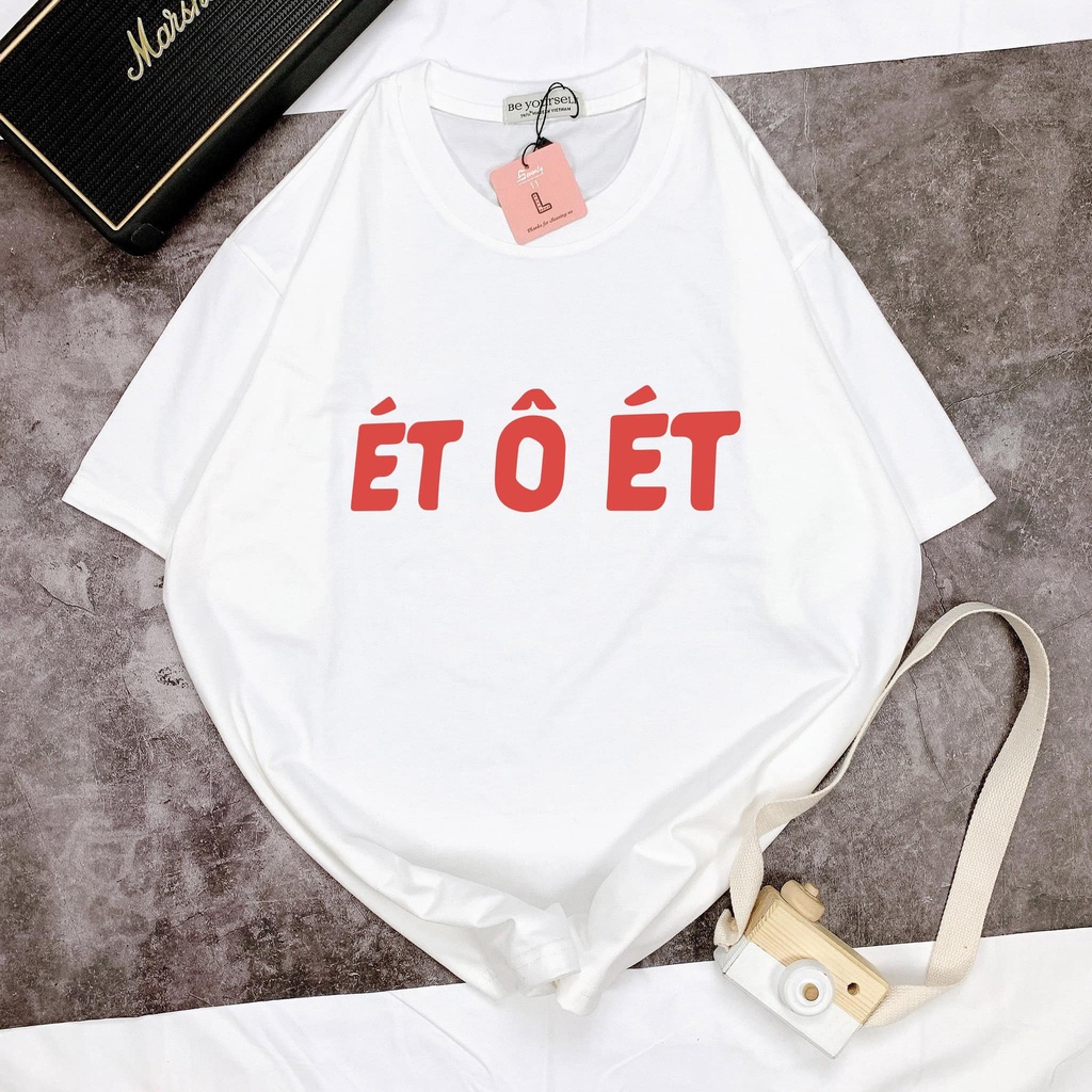 Áo thun nam nữ unisex form rộng &quot;Ét ô ét&quot; nhiều màu