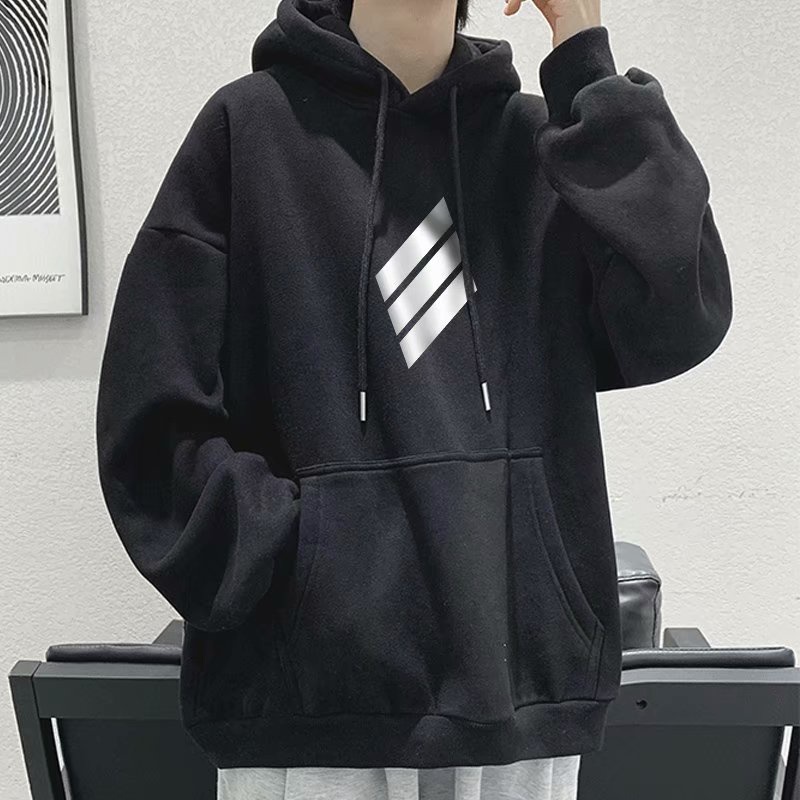 Áo hoodie tay dài dáng rộng 5 màu có size lớn M-8XL phong cách hip hop thoải mái cho nam/cặp đôi