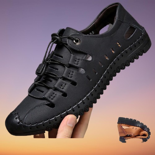 Giày Thời Trang Giày Da Nam Đẹp Giày Nam Thoáng Khí,Khâu Tay Thủ Công,Đế Cao Su Non Nguyên Khối