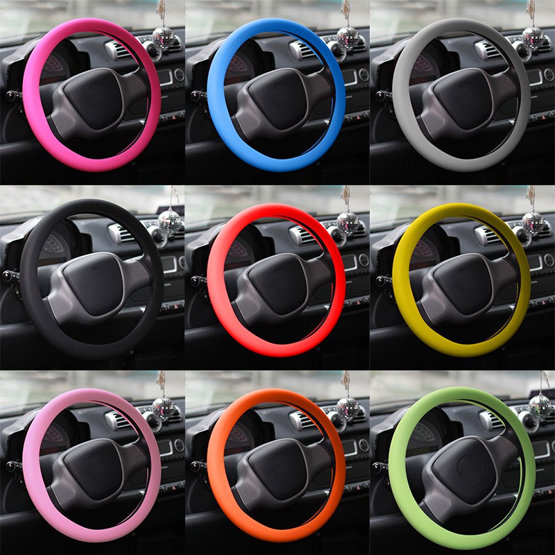 Vỏ bọc vô lăng ô tô chất liệu da silicone nhiều màu tùy chọn