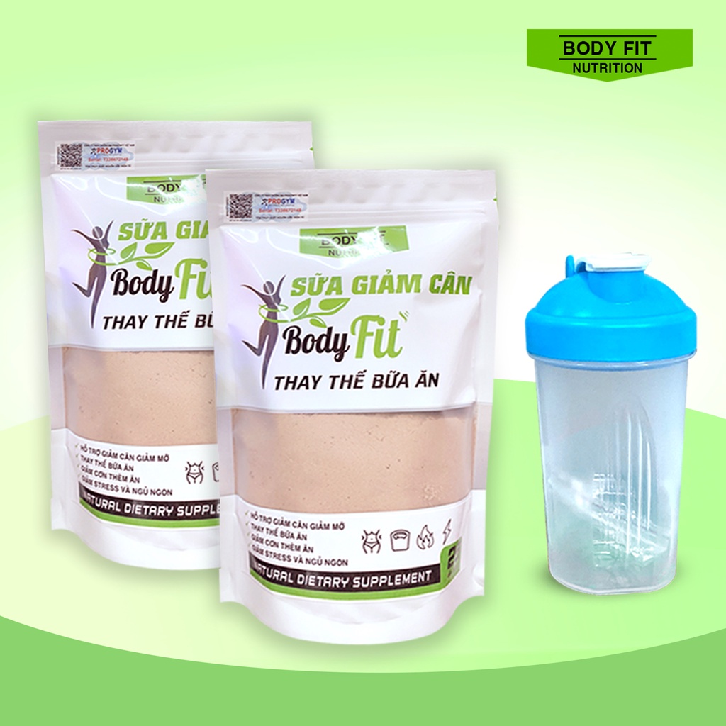 Combo 2 túi Sữa Giảm Cân BodyFit + Tặng bình lắc - Thay thế bữa ăn