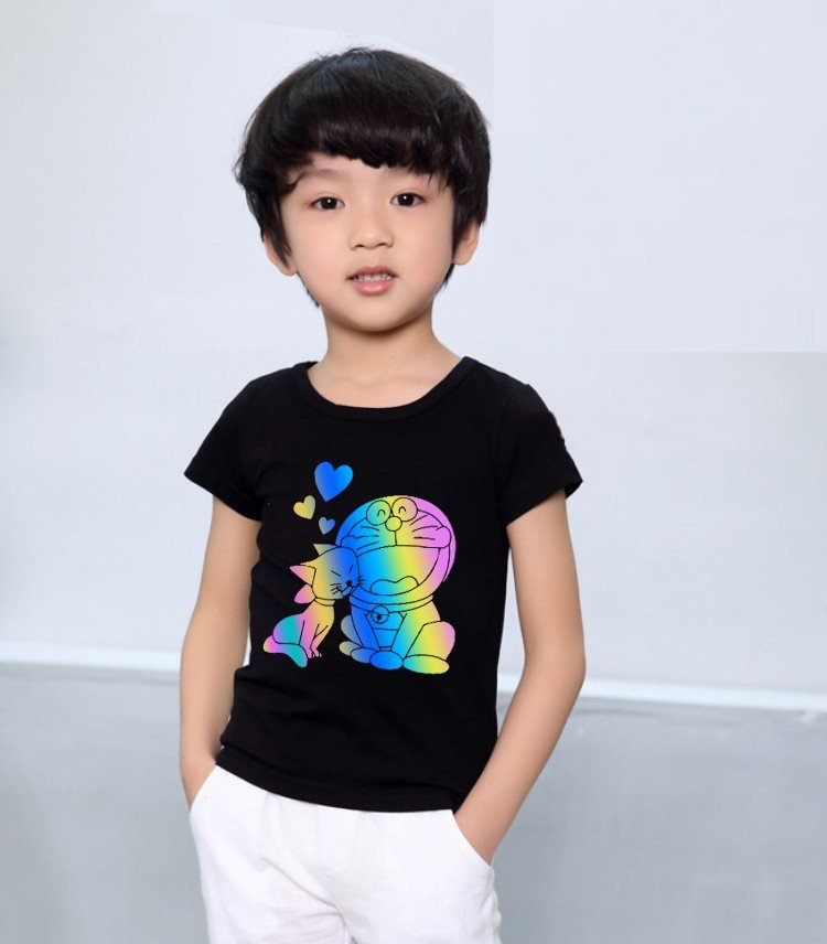 Áo Thun Trẻ Em In Phản Quang  Doremon Chất liệu: Cotton Size: từ 3 tuổi - 12 tuổi chất liệu mềm mịn thoáng mát co giãn t