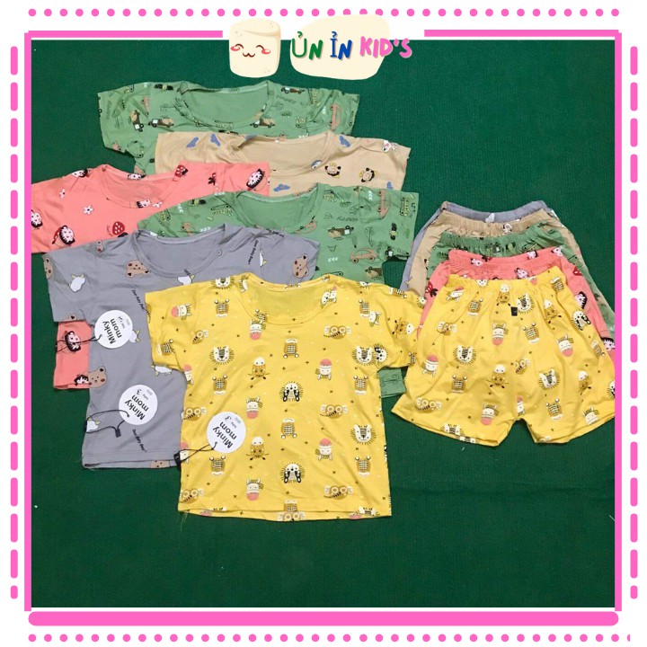 Bộ Đồ Vải Thun Lạnh Mickey Mom Cho Bé Trai, Bé Gái, Bộ Cộc Tay Cho Bé Mặc Nhà, Bộ Quần Áo Trẻ Em Dễ Thương Mùa Hè