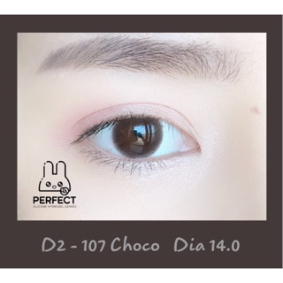 (Giá 1 Đôi) 14.0 (0.00->8.00) Kính Áp Tròng D2-107 Choco