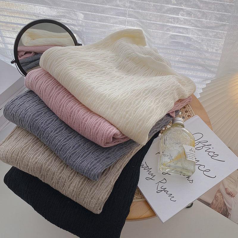 Áo Dệt Kim Tay Dài Dáng Rộng Màu Trơn Phong Cách Hàn Quốc Thời Trang Mùa Thu Dành Cho Nữ 2022