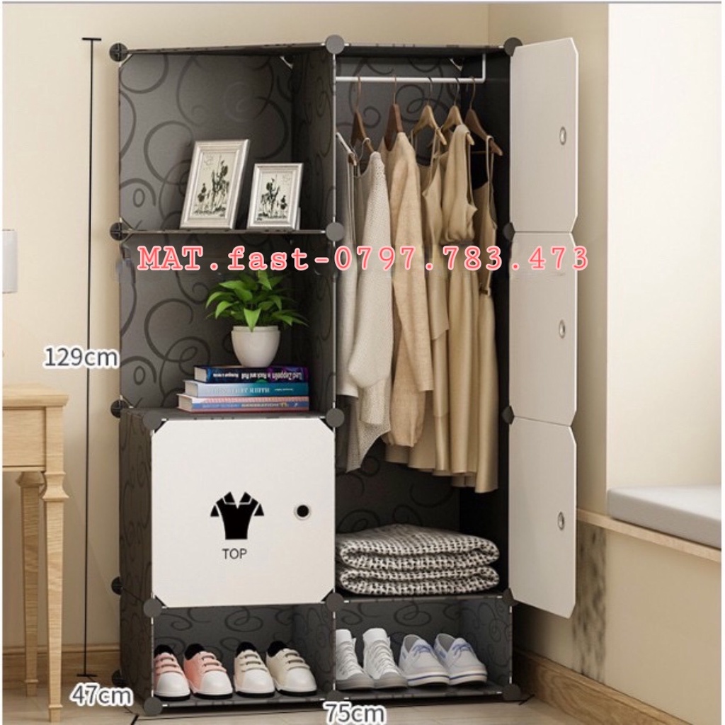 [ HÀNG MỚI] TỦ NHỰA LẮP GHÉP 6 Ô - NGĂN THÔNG MINH TIỆN LỢI SÂU 47CM( Chọn hình theo phân loại)