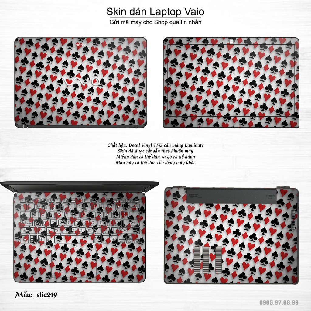 Skin dán Laptop Sony Vaio in hình Hoa văn sticker nhiều mẫu 35 (inbox mã máy cho Shop)