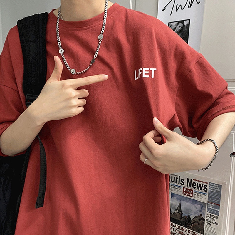 Áo Thun Tay Ngắn Cổ Tròn In Chữ M-8XL Phong Cách Harajuku Dễ Phối Đồ Thời Trang Mùa Hè Cho Nam