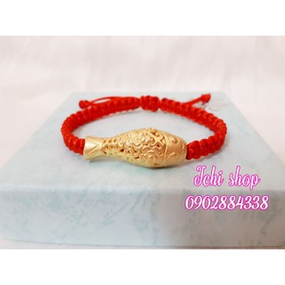Vòng tay charm cá chép bạc
