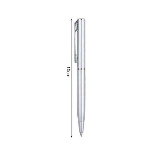 Bút bi màu bạc sáng 10cm mini dùng trang trí chất lượng cao