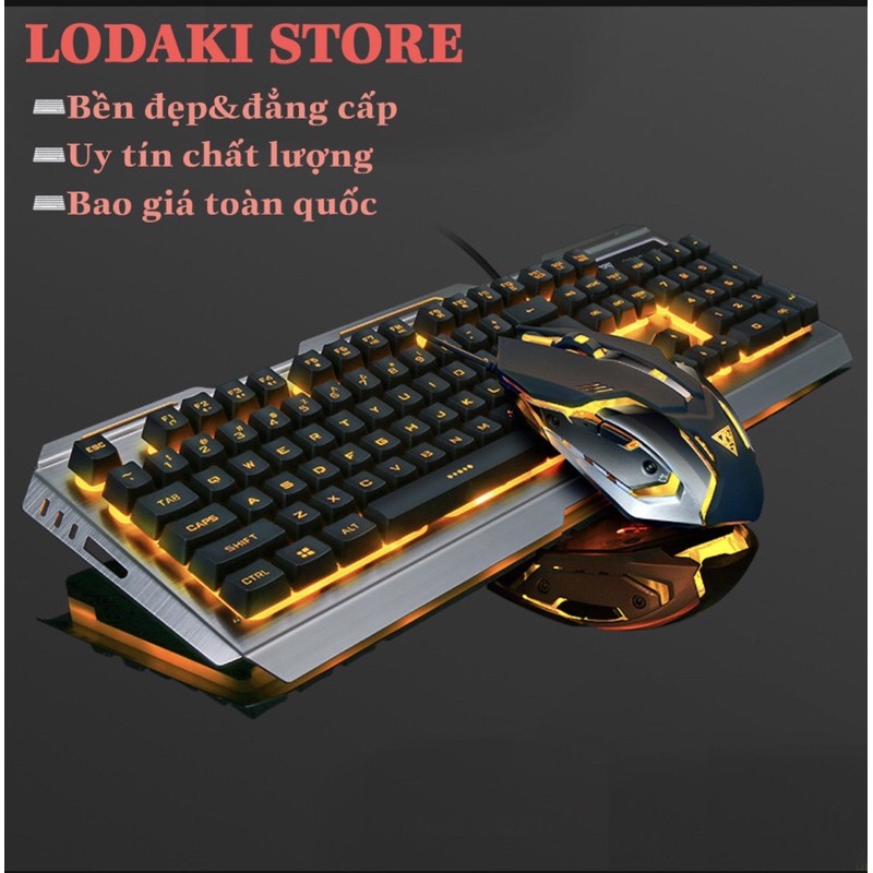 Bộ bàn phím cơ+Chuột Gaming có dây tích hợp chuyên dụng có đèn ned nền
