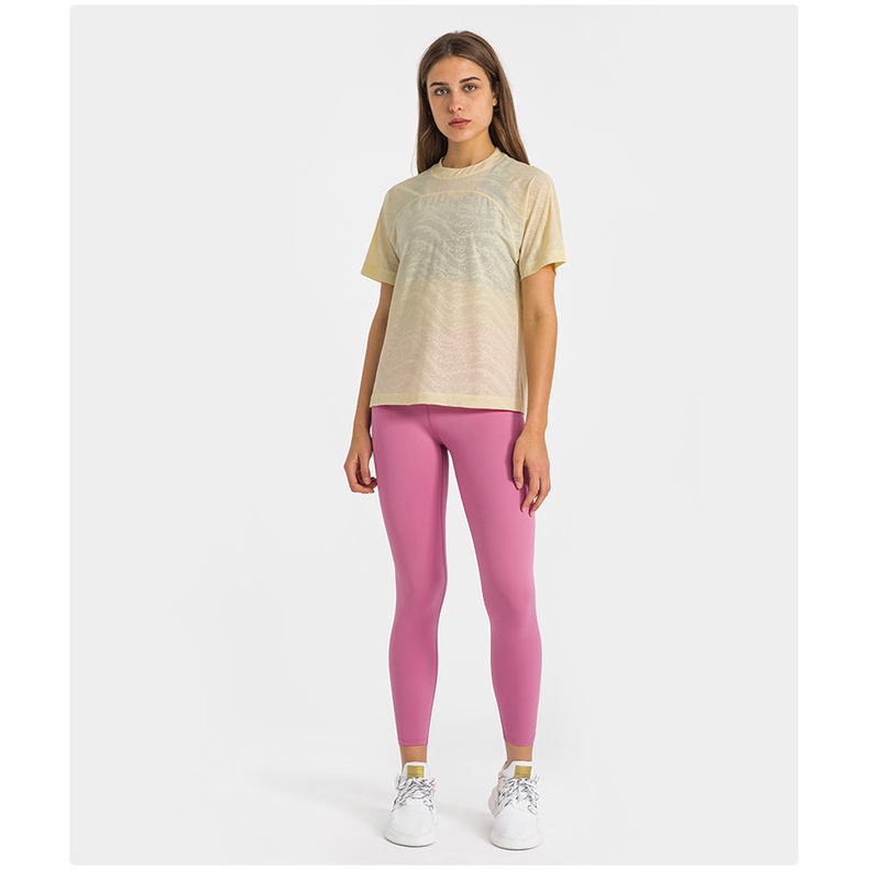 Áo tập thể thao ngắn tay All Yours Boyfriend Tee *Veil - Áo phông cộc tay thể thao Lulu không logo