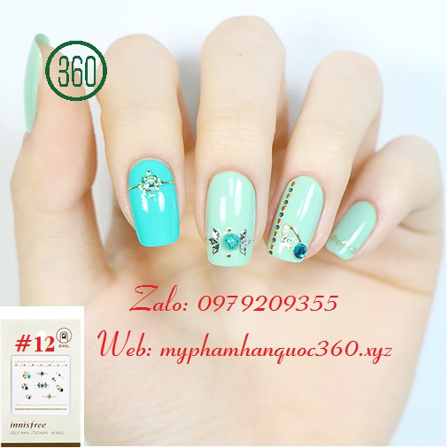 Sticker Tạo Kiểu, Trang Trí Móng - Innisfree Self nail sticker - jewel #12