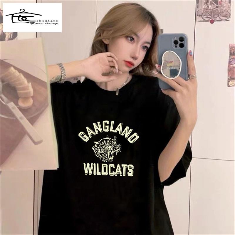 Áo Thun Cotton Tay Ngắn Màu Đen Trơn Phong Cách Hàn Quốc Cho Nữ