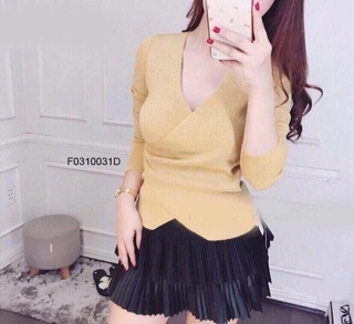 ÁO LEN NHŨ BẮT CHÉO TAY DÀI MS13029