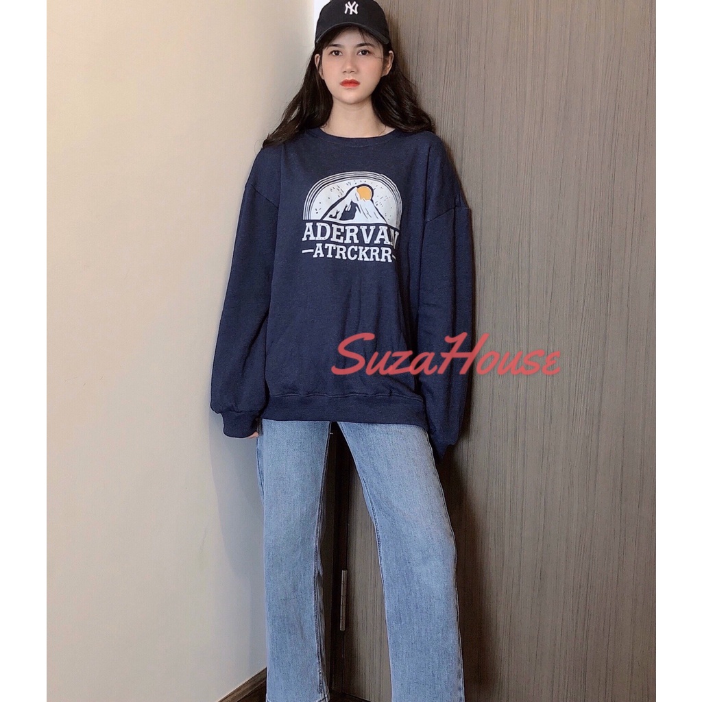 Áo Nỉ Sweater Advan Nữ Form Rộng Vải Nỉ Bông Dày Dặn phong cách Ulzzang SuzaHouse_Store SWTADVAN | BigBuy360 - bigbuy360.vn