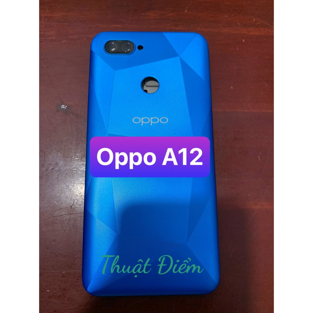 bộ vỏ A12 - oppo (gồm lưng,sườn,phím ,kính camera)