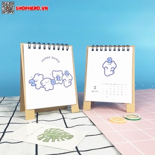 Lịch mini 2022 để bàn xinh xắn