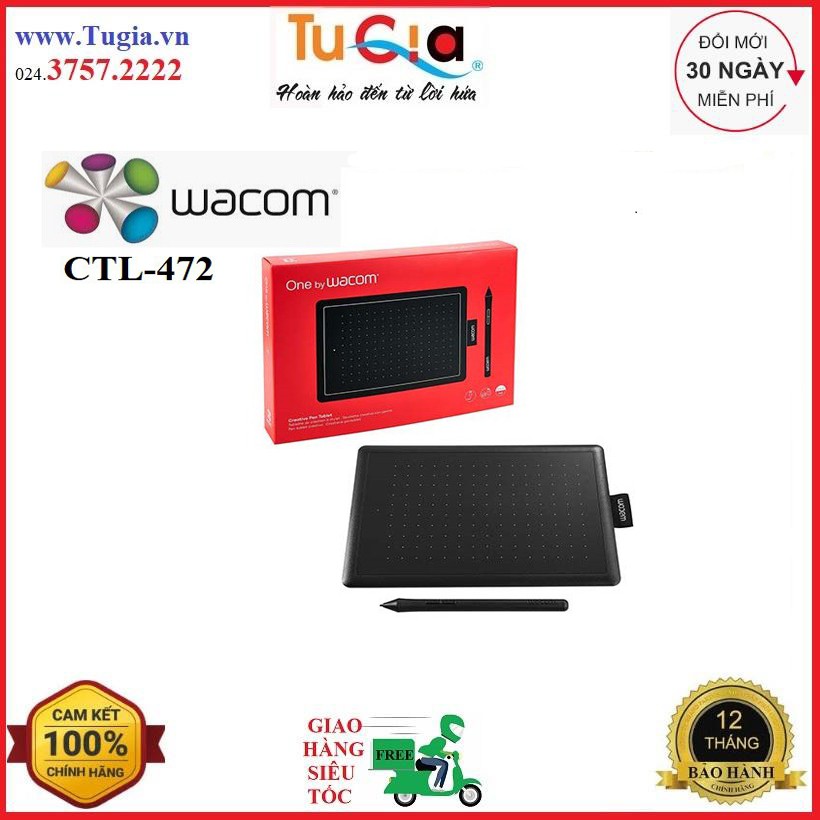 Bảng vẽ điện tử cảm ứng One by Wacom CTL-472 Small