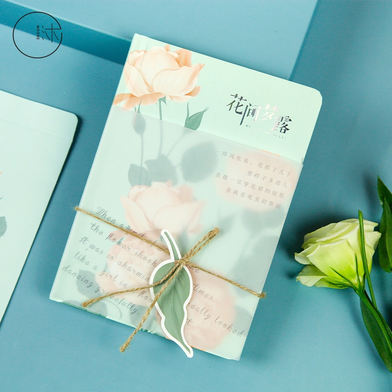 Sổ Tay Bìa Cứng Màu Bạc Kiểu Hàn Quốc Dễ Thương Cho Bé Gái #8