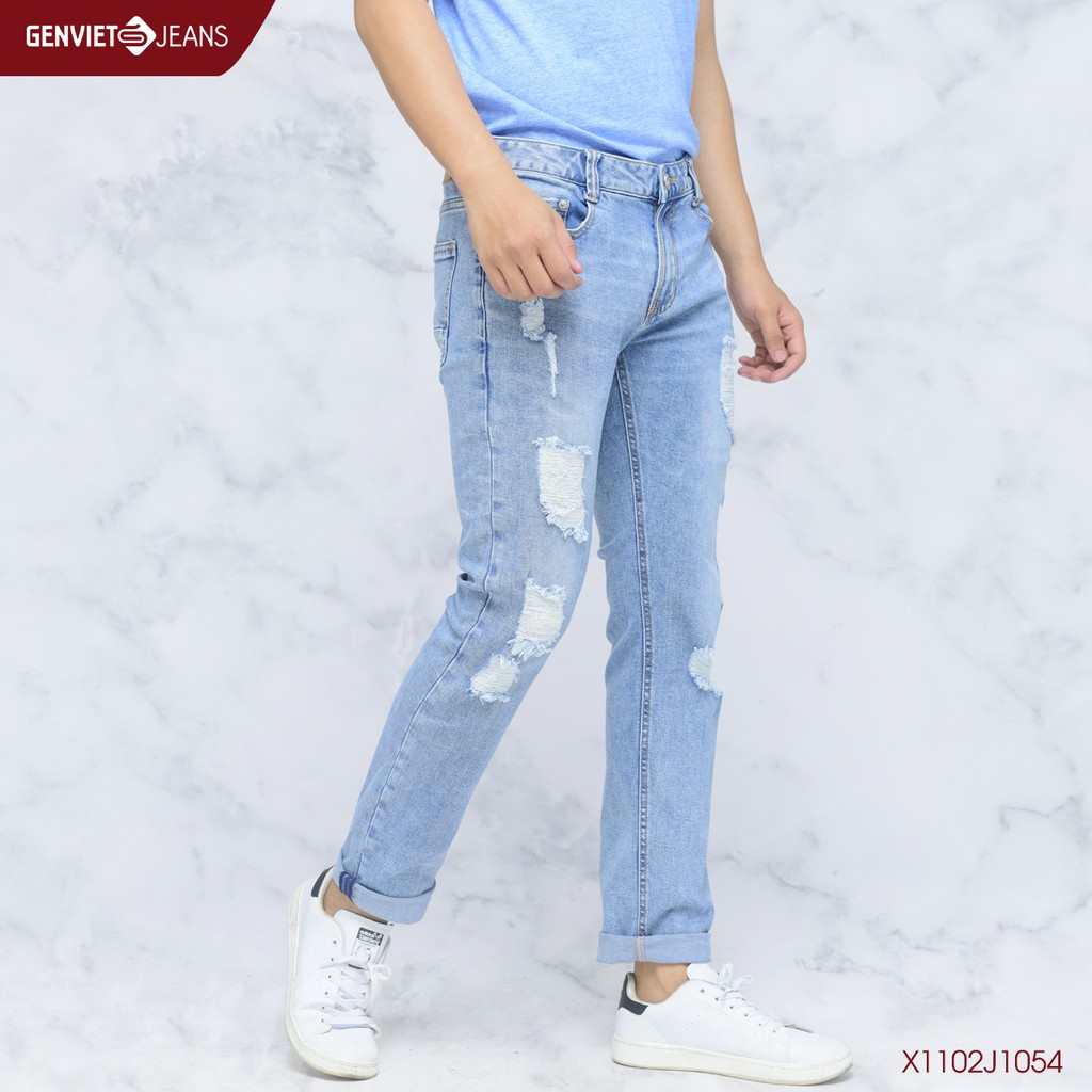  Quần dài jeans Nam X1102J1054 GENVIET JEANS