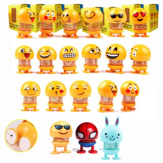 Thú nhún mặt cười lò xo Emoji siêu anh hùng động vật cute