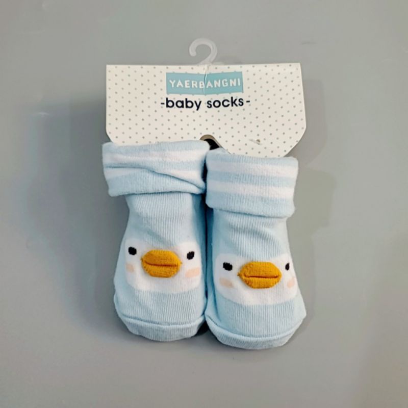 Tất vớ cho bé sơ sinh đế chống trượt, vải cotton mềm, co giãn mẫu cún dễ thương từ 0 đến 6 tháng