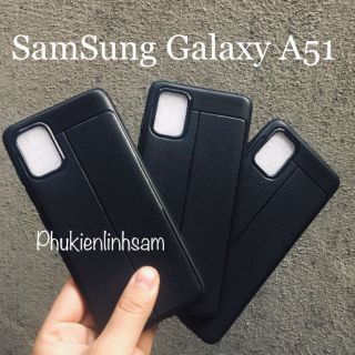 Ốp lưng dẻo vân da cho galaxy a51 chống sốc auto focus