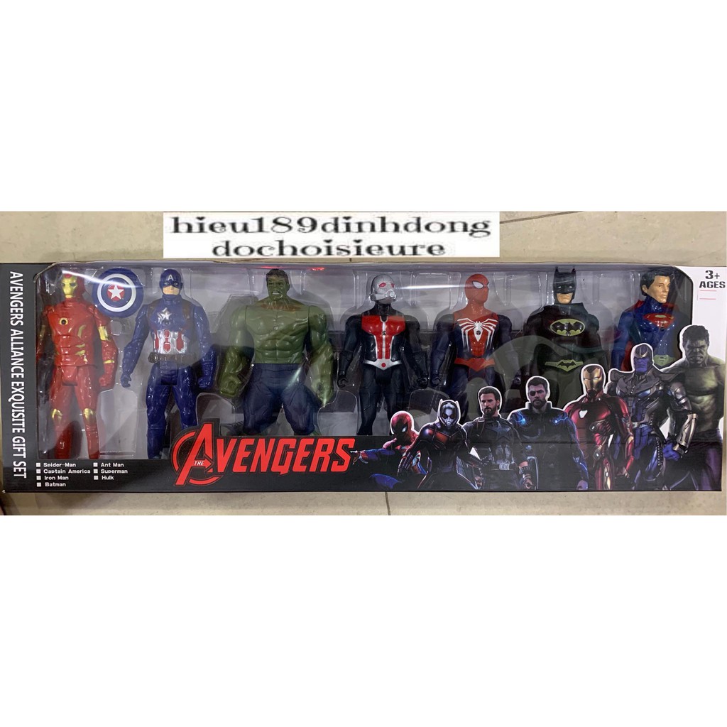 Hộp 7 siêu anh hùng avenger (ảnh thật)