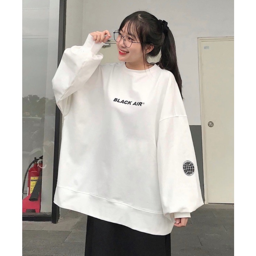 [ Có ảnh thật] Áo sweater unisex Black air nỉ bông cotton dưới 65kg siêu xinh | BigBuy360 - bigbuy360.vn