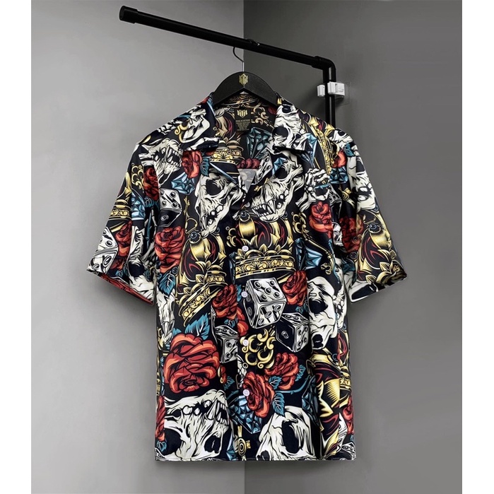 Áo sơ mi hoạ tiết KOKs / Sơ mi tay lỡ oversize / Tặng kèm stickers