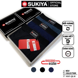 Quần Sịp Đùi Nam Boxer CODO Combo 3 màu QL01