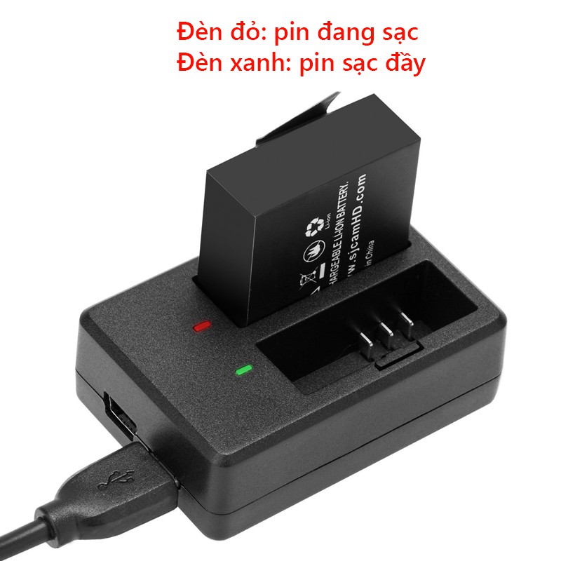 Dock Sạc Pin Đôi Kèm Cáp Cho Camera Hành Trình SJCAM SJ7 - Hãng Phân Phối Chính Thức | BigBuy360 - bigbuy360.vn