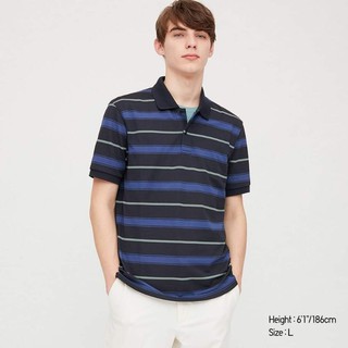 Áo thun nam kẻ DRY-EX POLO