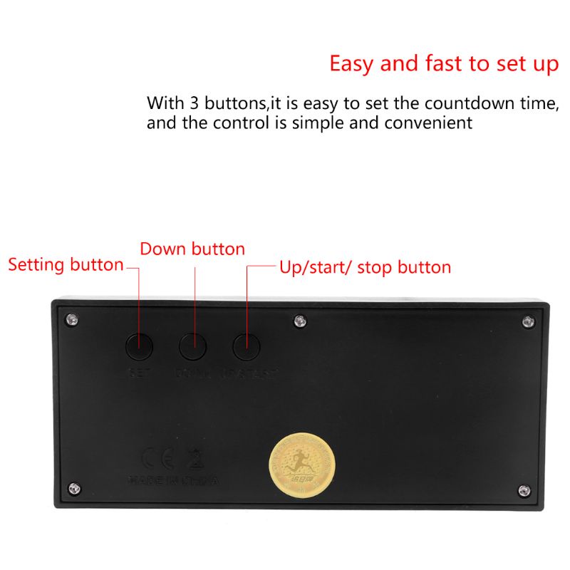 Đồng hồ đếm ngược 999 ngày màn hình LCD kỹ thuật số dùng trong nhà bếp/đám cưới