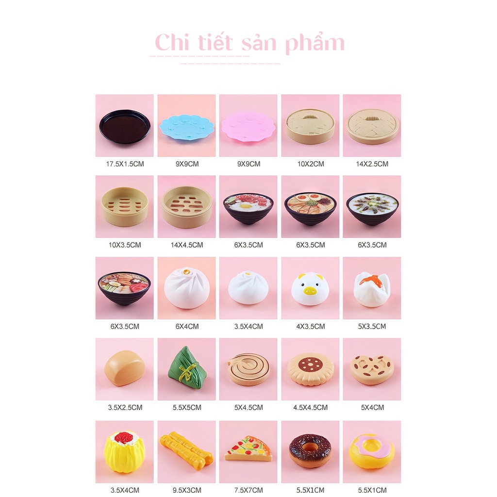 Đồ Chơi  Nấu Ăn Bánh Bao  84 Chi Tiết Cho Bé Thỏa Sức Sáng Tạo