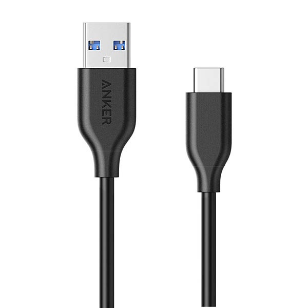 Cáp Anker PowerLine USB 3.0 ra USB-C - Dài 0.9m - A8163 - Cáp sạc nhanh Anker siêu bền MacBook/ Nokia/ Nexus/ Samsung...