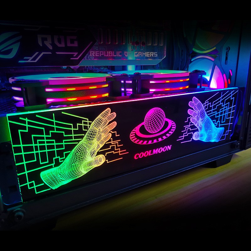 Thanh Led RGB Coolmoon Scifi bar đồng bộ Hub , Dùng độ trang trí cho case nguồn máy tính