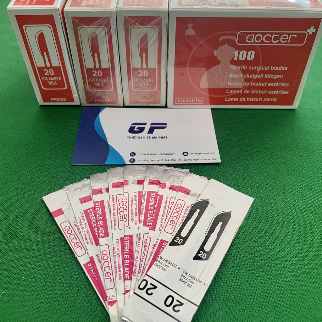 LƯỠI DAO DOCTOR SỐ 10, 15, 20 LƯỠI DAO MỔ PHẪU THUẬT DÙNG 1 LẦN