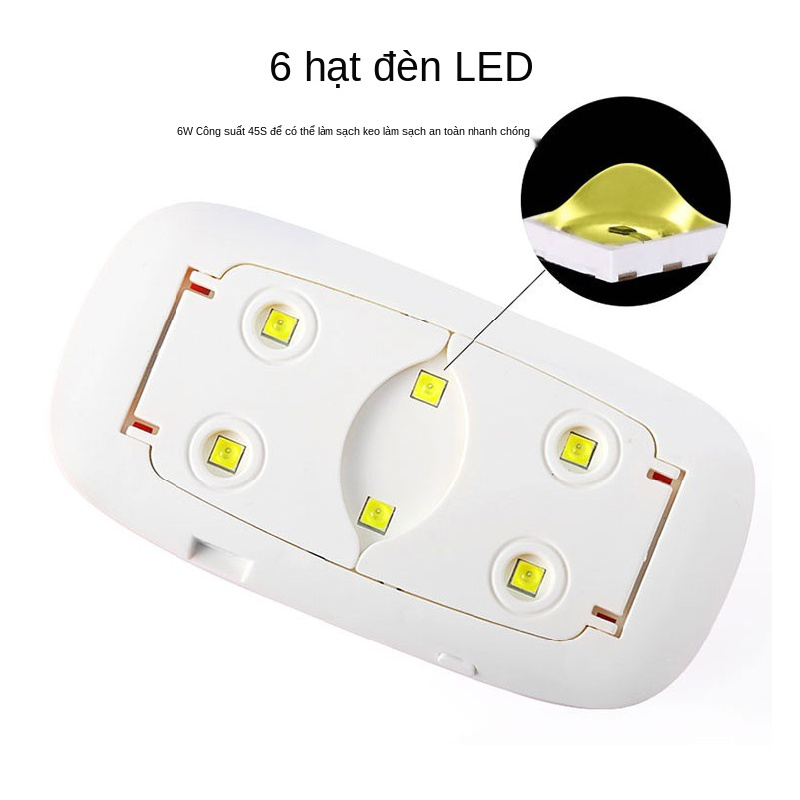 Đèn Led Uv Mini 6w Sấy Khô Sơn Móng Tay Có Thể Gấp Gọn Tiện Lợi