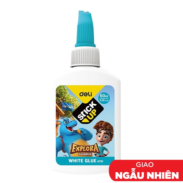 Keo Sữa Học Sinh 60ml - Deli A75100 (Mẫu Màu Sản Phẩm Giao Ngẫu Nhiên)