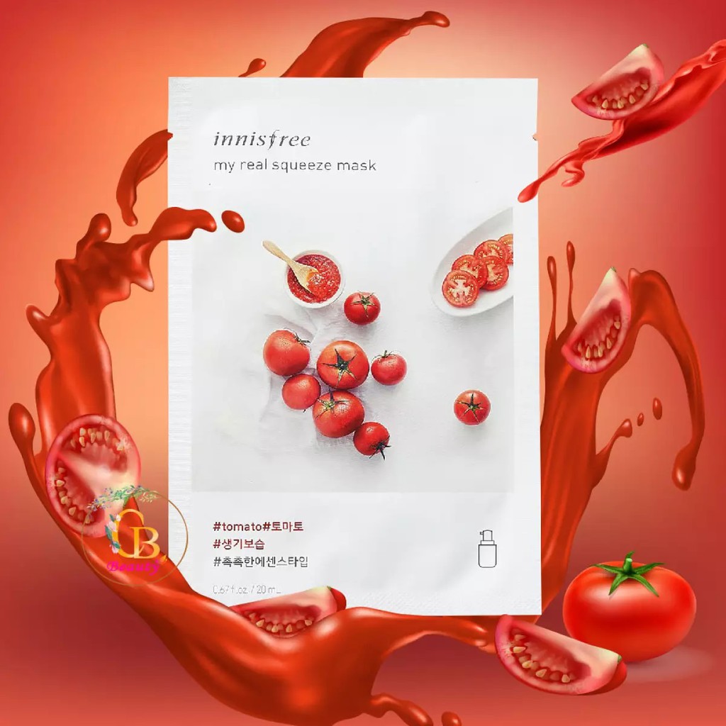 Mặt Nạ Giấy  Cà Chua Mask Sheet My Real Squeeze Mask 20ml