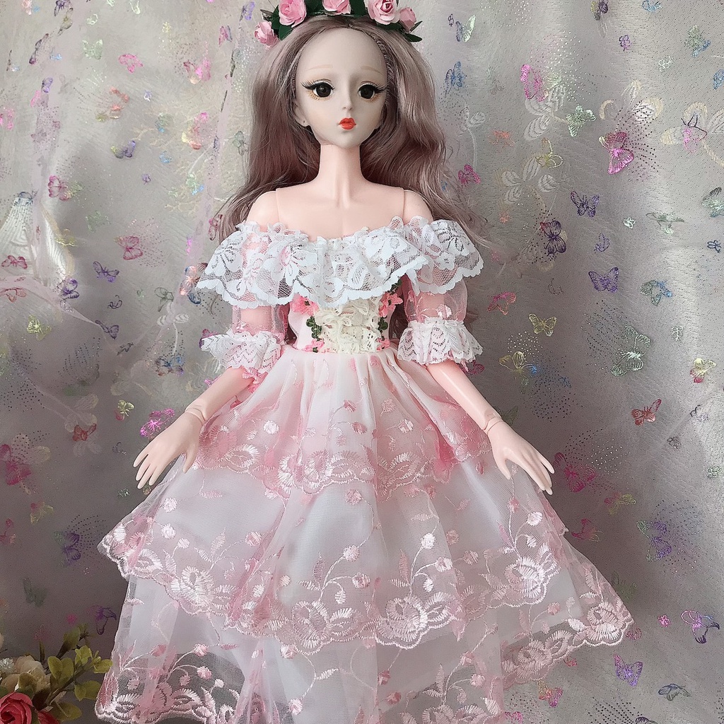 Váy tiểu thư công chúa cho búp bê 60cm