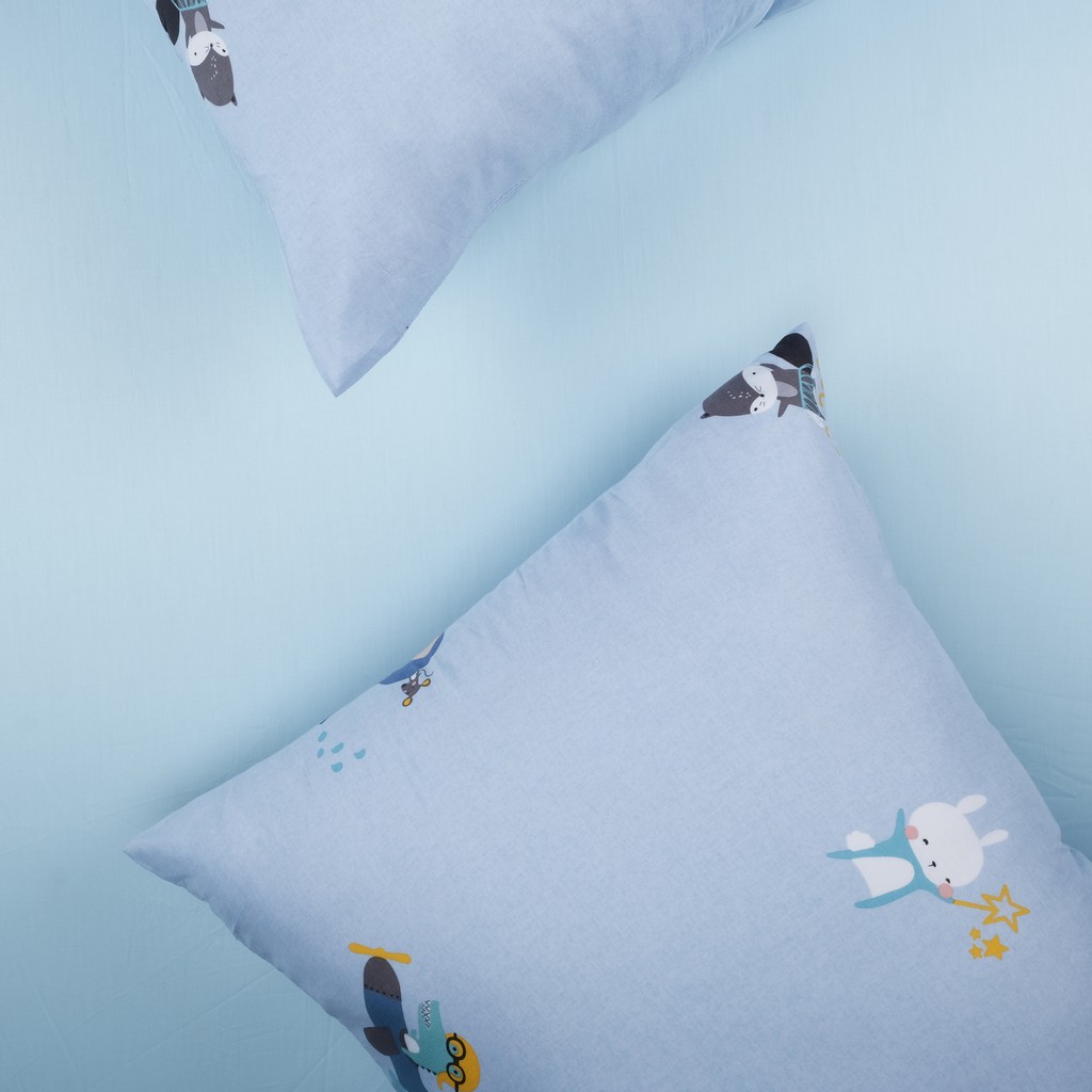 [Xả hàng - Nhiều màu] Vỏ Gối Nằm Gòn Bedding Cotton Lụa/Lụa Modal Hàn Quốc 50x70 cm Họa Tiết (cặp)